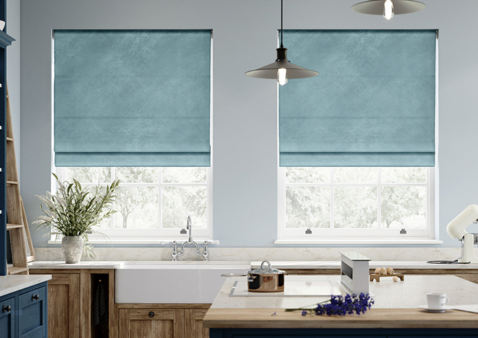 Odessa Velvet, Spa - Roman Blind - Image 3